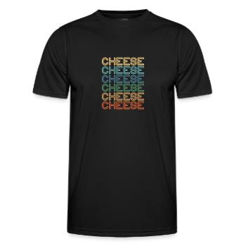 Gâteau au fromage Cheesecake Cadeau alimentaire - T-shirt sport Homme - noir - Devant - AI Model Male 178 dark (178cm)