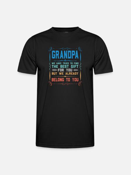 Opa Vatertag Opa Geschenk - Männer Funktions-T-Shirt - Schwarz
