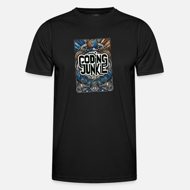Coding Junkie 14 - Men's Functional T-Shirt - black