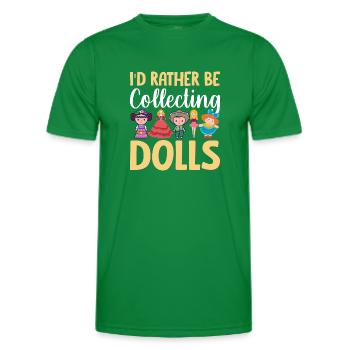 Sammlerpuppe Porzellanpuppe Antike - Männer Funktions-T-Shirt - Kelly Green - Vorne - AI Model Male 178 dark (178cm)