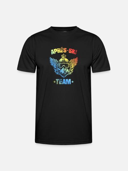 Après Ski Team Bunt - Men's Functional T-Shirt - black