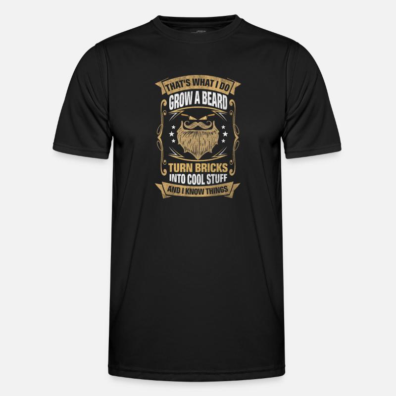 Brick-maçon Bricks Into Cool Things - T-shirt sport Homme - noir