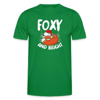 Fox and Bright - Men's Functional T-Shirt - kelly green - Front - AI Model Male 178 dark (178cm)