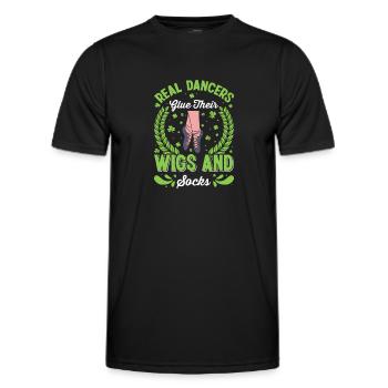 Irish Dance Irish Dancing - Men's Functional T-Shirt - black - Front - AI Model Male 178 dark (178cm)