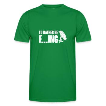 Wingsurfing Foil Wing Wing Boarding Wing Foiling - T-shirt sport Homme - vert - Devant - AI Model Male 178 dark (178cm)