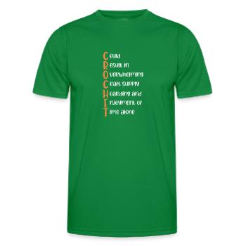 Crochet tricot couture couturière cadeau - T-shirt sport Homme - vert - Devant - AI Model Male 178 dark (178cm)
