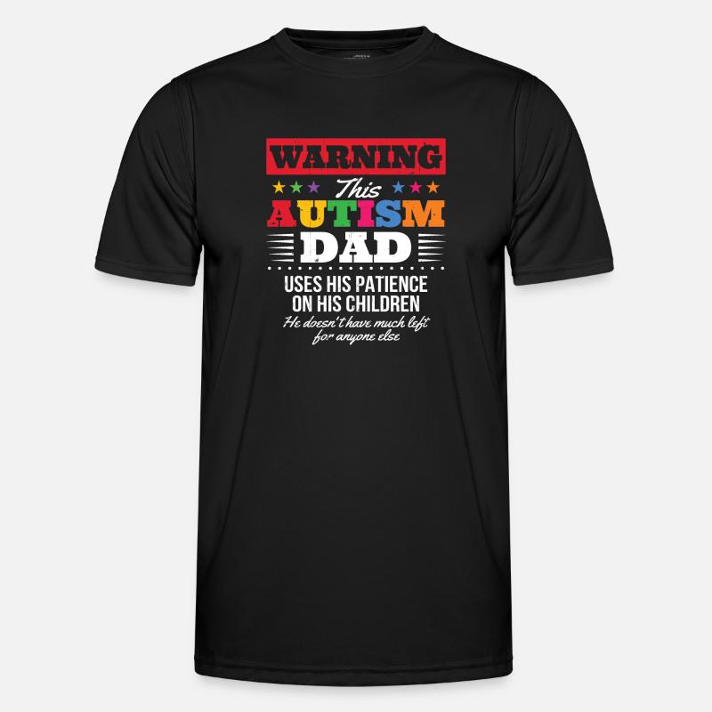 Autism Dad - Men's Functional T-Shirt - black