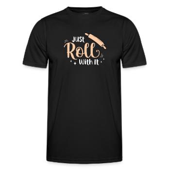 Baker Bakery Bakery Baking Gift - Men's Functional T-Shirt - black - Front - AI Model Male 178 dark (178cm)