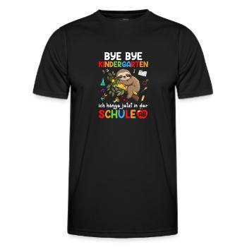 Bye Bye Kindergarten I'm Hanging In School Now - Men's Functional T-Shirt - black - Front - AI Model Male 178 dark (178cm)