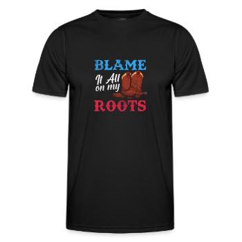 Country - Men's Functional T-Shirt - black - Front - AI Model Male 178 dark (178cm)