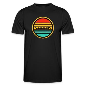Dragon Boat 4 - Men's Functional T-Shirt - black - Front - AI Model Male 178 dark (178cm)