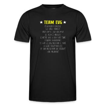 Team EVG Liste Futur Marié Enterrement Vie Garçon - T-shirt sport Homme - noir - Devant - AI Model Male 178 dark (178cm)
