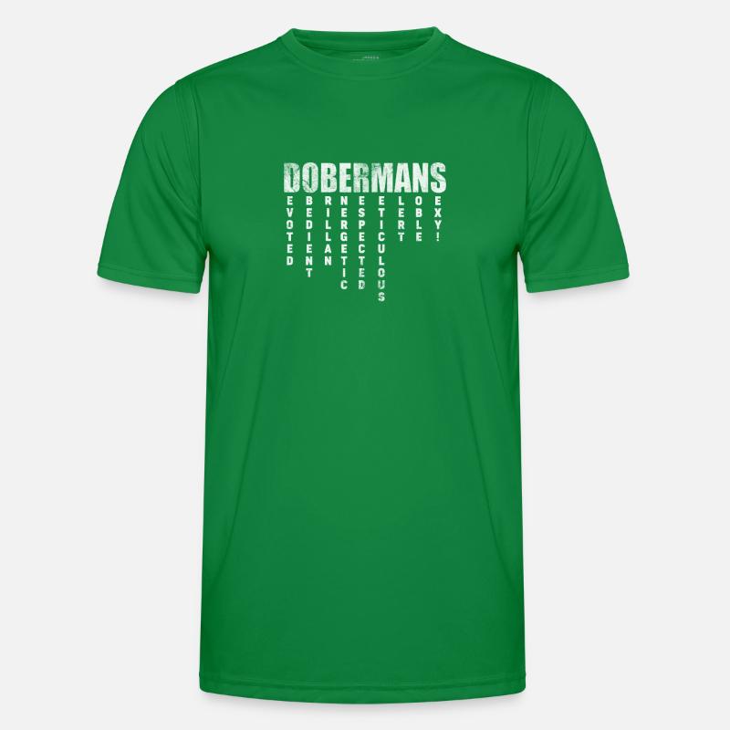 Dobermann Männer Funktions-T-Shirt