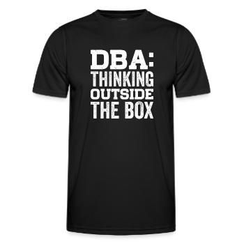 Administration des affaires Bureau de l’administration des affaires - T-shirt sport Homme - noir - Devant - AI Model Male 178 dark (178cm)