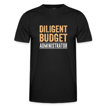 Administration des affaires Bureau de l’administration des affaires - T-shirt sport Homme - noir - Devant - AI Model Male 178 dark (178cm)