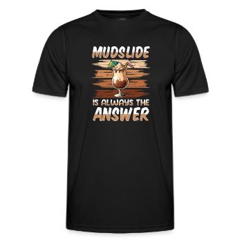 Mudslide Cocktail - Männer Funktions-T-Shirt - Schwarz - Vorne - AI Model Male 178 dark (178cm)