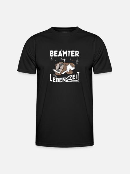 Beamter auf Lebenszeit - Männer Funktions-T-Shirt - Schwarz