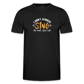 Singer - Men's Functional T-Shirt - black - Front - AI Model Male 178 dark (178cm)