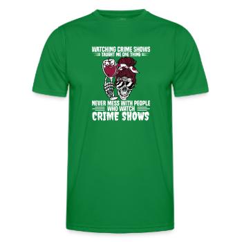 True Crime - Männer Funktions-T-Shirt - Kelly Green - Vorne - AI Model Male 178 dark (178cm)