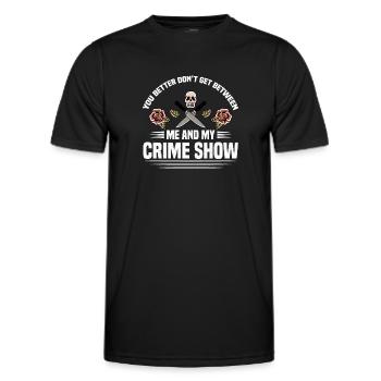 True Crime - Männer Funktions-T-Shirt - Schwarz - Vorne - AI Model Male 178 dark (178cm)