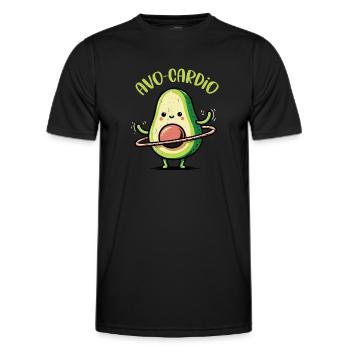 Avocado - Men's Functional T-Shirt - black - Front - AI Model Male 178 dark (178cm)
