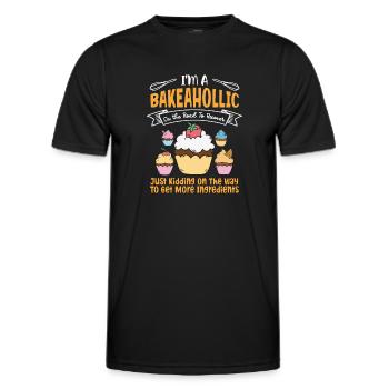 Baker Bakery Bakery Baking Gift - Men's Functional T-Shirt - black - Front - AI Model Male 178 dark (178cm)