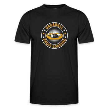 Gagaball Profi Loading - Männer Funktions-T-Shirt - Schwarz - Vorne - AI Model Male 178 dark (178cm)