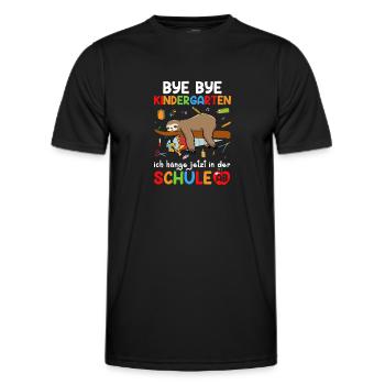 Bye Bye Kindergarten I'm Hanging In School Now - Men's Functional T-Shirt - black - Front - AI Model Male 178 dark (178cm)