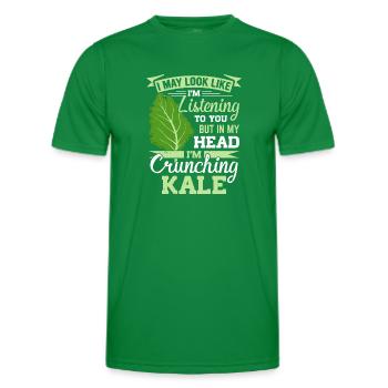 Kale Vegetarian Veganism - Men's Functional T-Shirt - kelly green - Front - AI Model Male 178 dark (178cm)