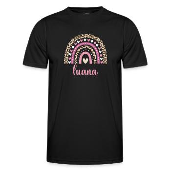 Luana Regenbogen Name Geburtstag Luana - Männer Funktions-T-Shirt - Schwarz - Vorne - AI Model Male 178 dark (178cm)