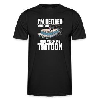 Capitaine Tritoon - T-shirt sport Homme - noir - Devant - AI Model Male 178 dark (178cm)