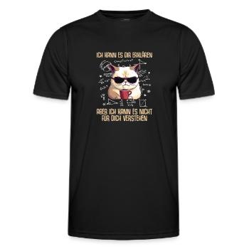 Je ne peux pas le comprendre pour vous Mathématiques - T-shirt sport Homme - noir - Devant - AI Model Male 178 dark (178cm)