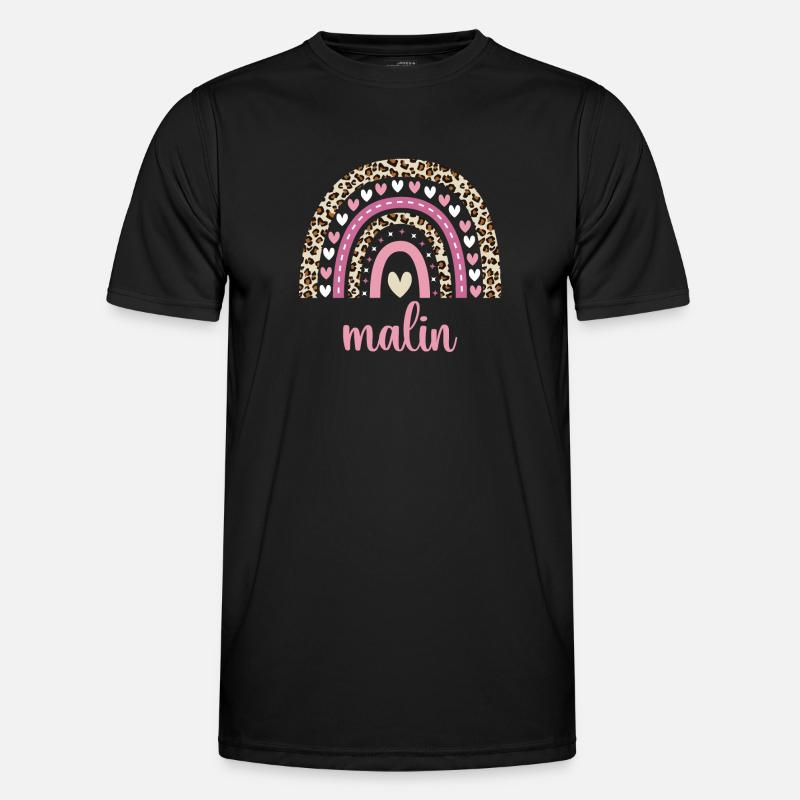 Malin Regenbogen Name Geburtstag Malin Männer Funktions-T-Shirt
