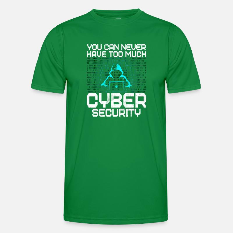 Cyber security hacker hacking Men's Functional T-Shirt