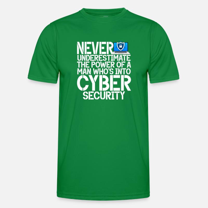 Cyber security hacker hacking Men's Functional T-Shirt