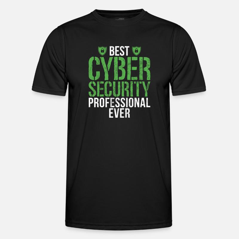 Cyber security hacker hacking Men's Functional T-Shirt