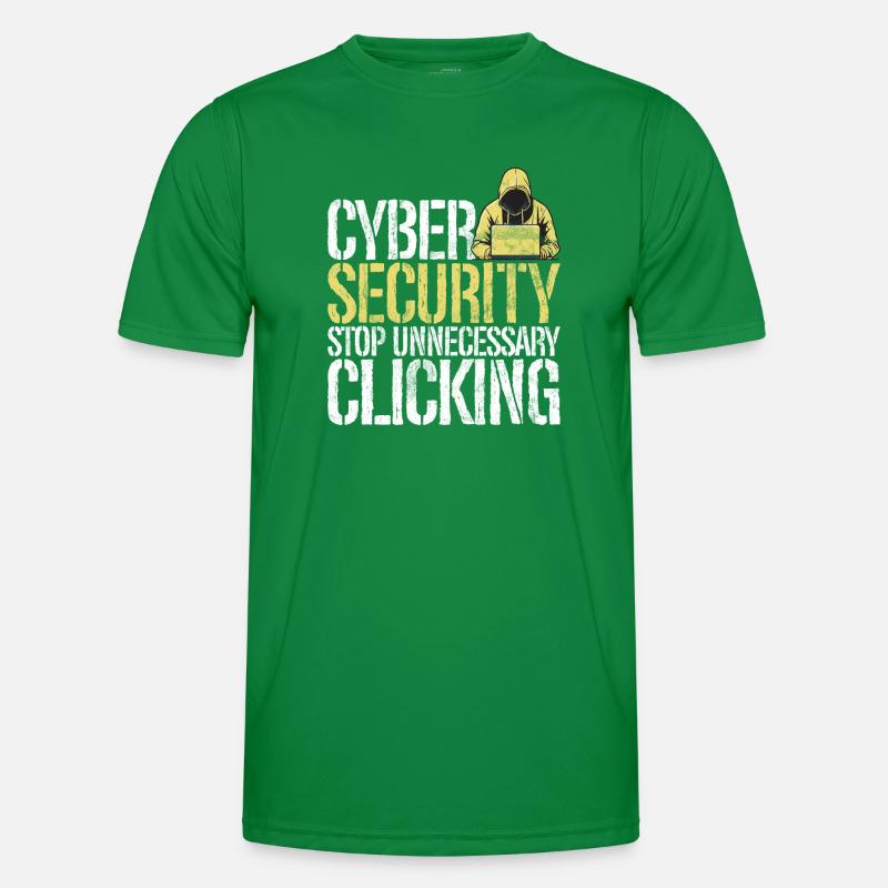 Cyber security hacker hacking Men's Functional T-Shirt