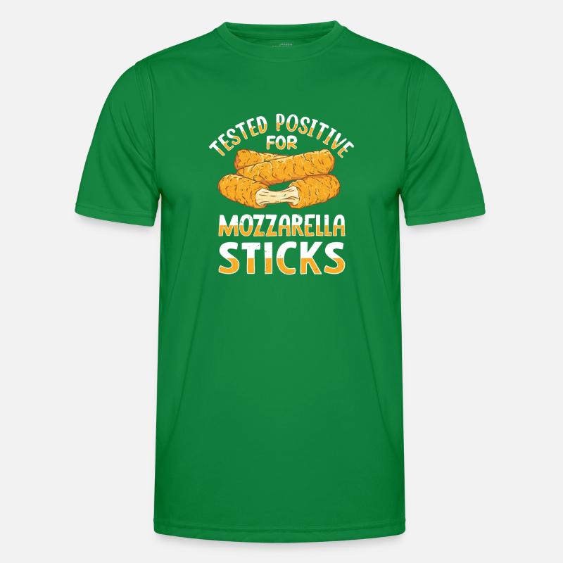 Mozzarella Sticks Käse Männer Funktions-T-Shirt