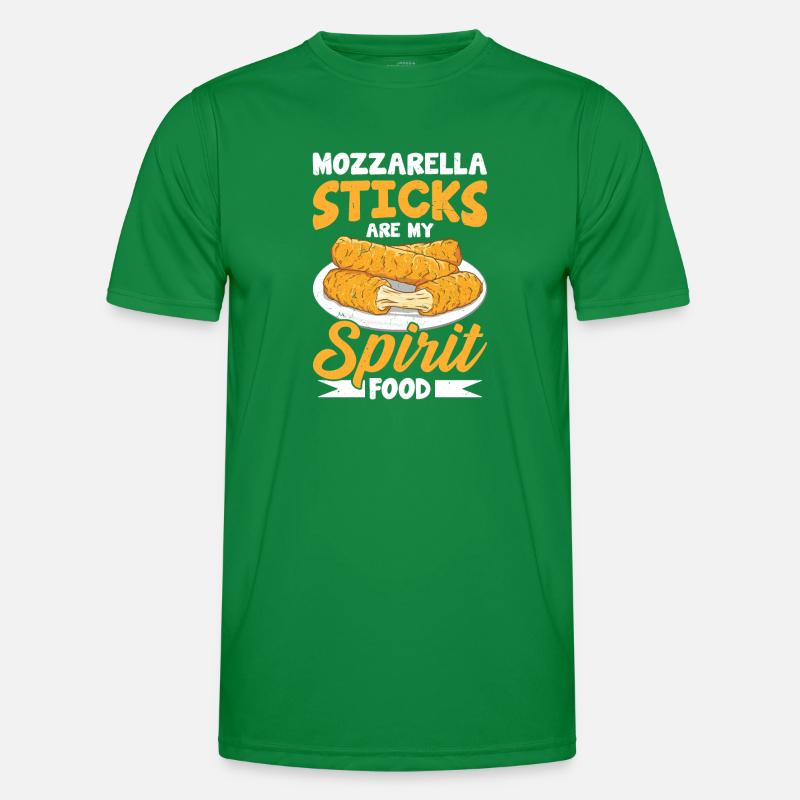 Mozzarella Sticks Käse Männer Funktions-T-Shirt