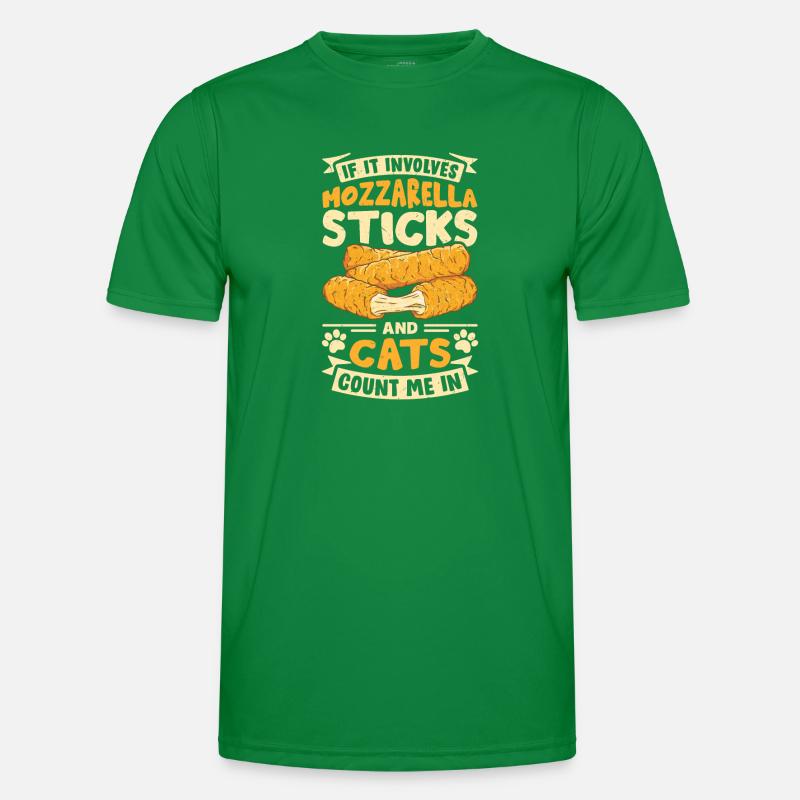 Mozzarella Sticks Cheese Men's Functional T-Shirt