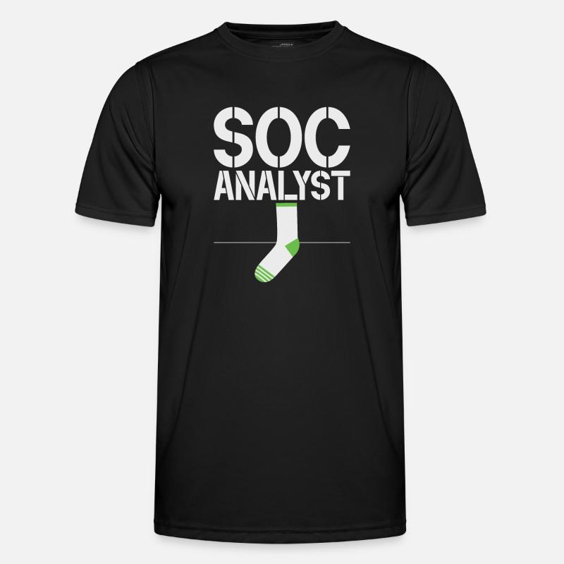 Cyber-sicherheits-hacker-hacking - Männer Funktions-T-Shirt - Schwarz