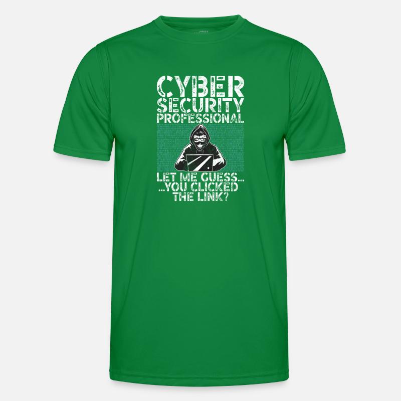 Cyber security hacker hacking Men's Functional T-Shirt