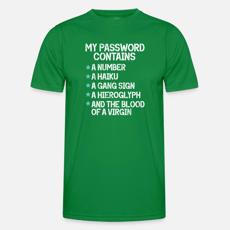 Cyber security hacker hacking Men's Functional T-Shirt