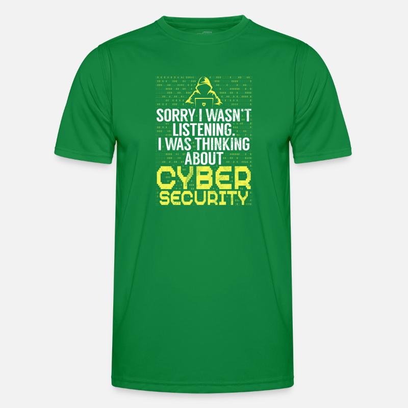 Cyber security hacker hacking Men's Functional T-Shirt