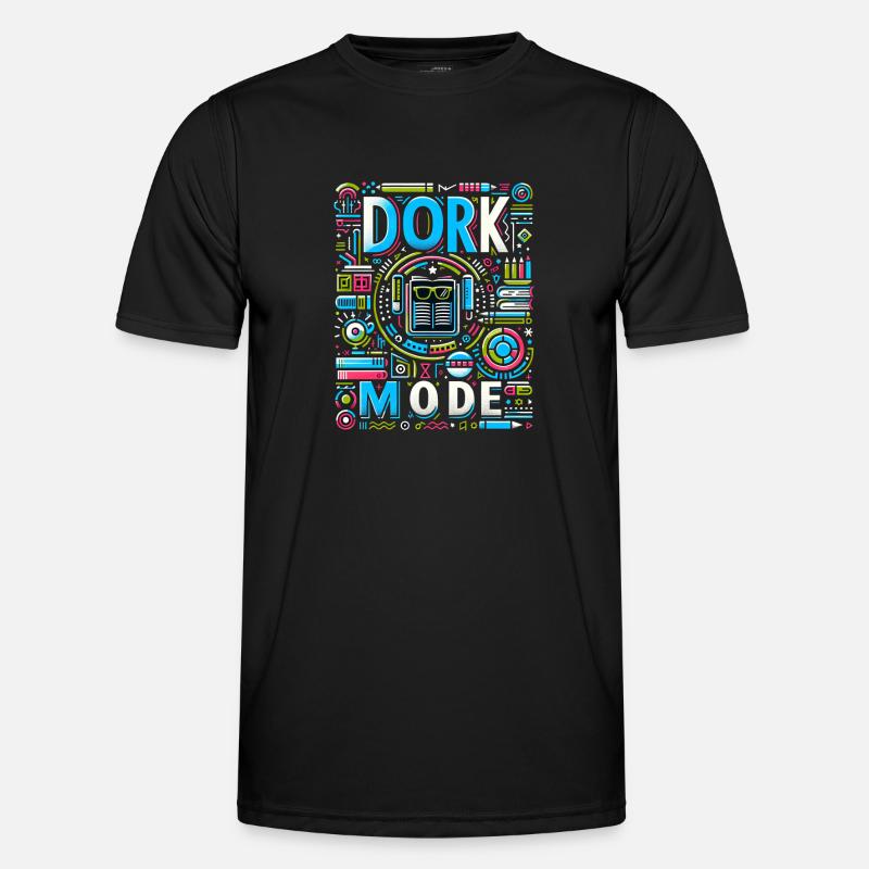 Dork Mode 14 - Männer Funktions-T-Shirt - Schwarz