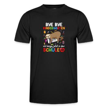 Bye Bye Kindergarten I'm Hanging In School Now - Men's Functional T-Shirt - black - Front - AI Model Male 178 dark (178cm)
