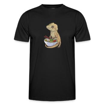 Gecko - T-shirt sport Homme - noir - Devant - AI Model Male 178 dark (178cm)