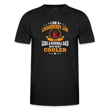 Cranberry Jam Dad - Men's Functional T-Shirt - black - Front - AI Model Male 178 dark (178cm)