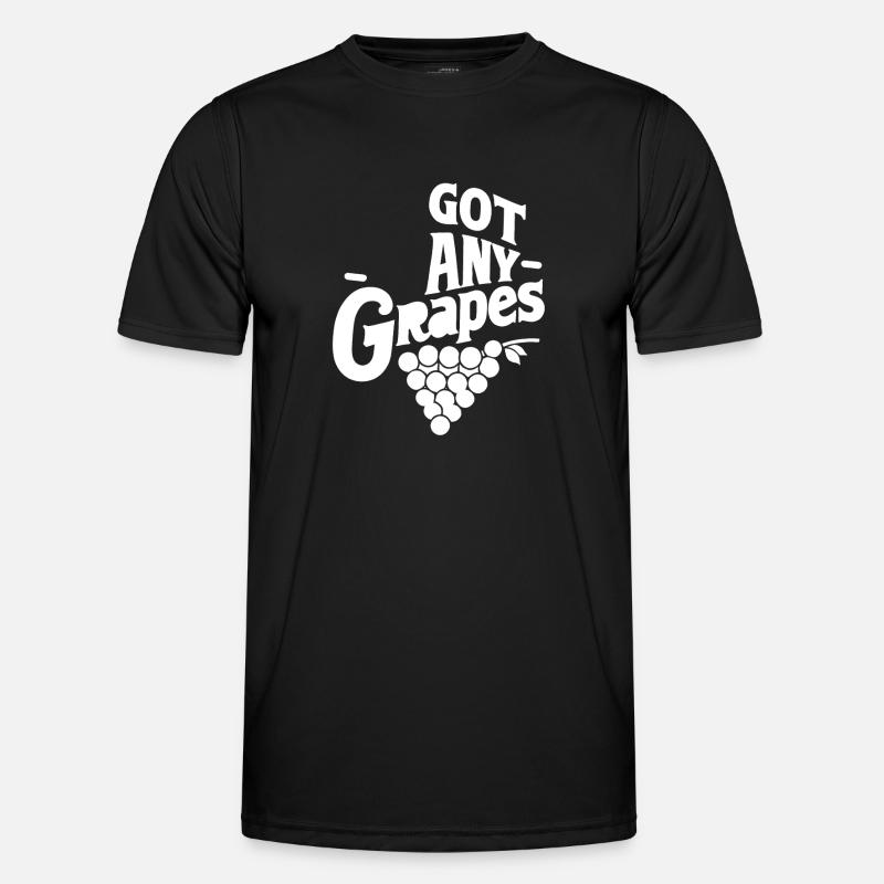Got Any Grapes 7 - Männer Funktions-T-Shirt - Schwarz
