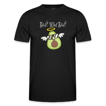 Diet What Diet Avocado Avocados Vegan Veganer - Men's Functional T-Shirt - black - Front - AI Model Male 178 dark (178cm)
